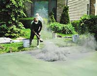 throwing color hardener