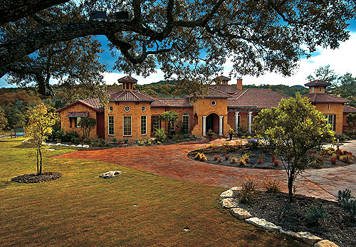 Driveway with Color Hardener