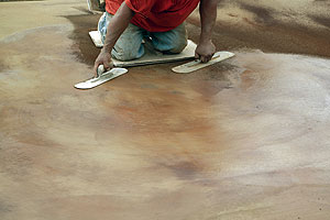 troweling surface