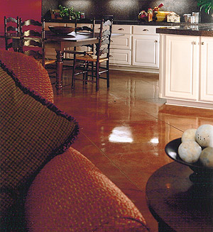 Acanthus Decorative Concrete Floor
