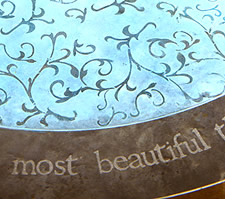 Acanthus Concrete Stain Designs