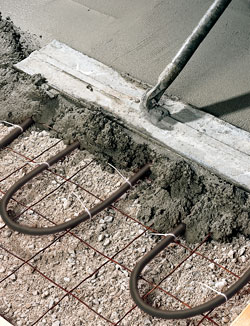 Snow-melt slab.